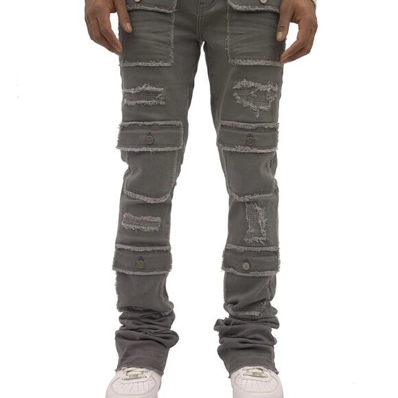 Doctrine Superstack Grey Mens Jeans Size 32